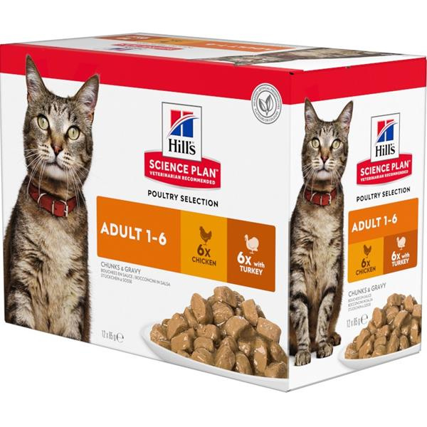 Hill's Fel. kapsa Adult Chicken&Turkey 12x85g