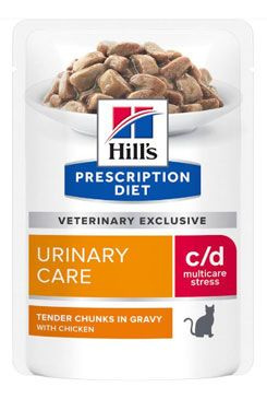 Hill's Fel. PD C/D Urinary Stress Chick. Kapsa 12x85g