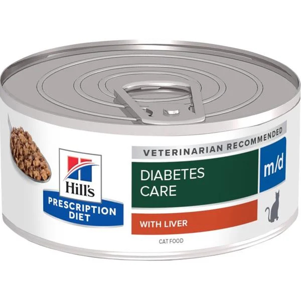 HILL'S Prescription diet m/d konzerva pro kočky 156 g