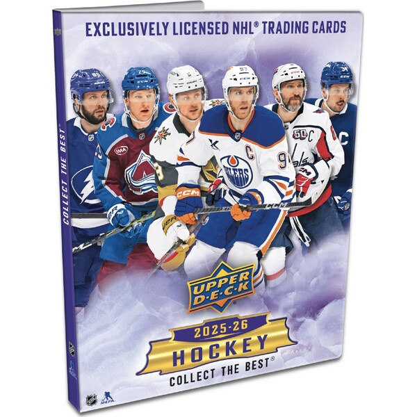 Album 2025-26 Upper Deck Series 1 STARTER KIT A4 na 250 karet + 1x balíček
