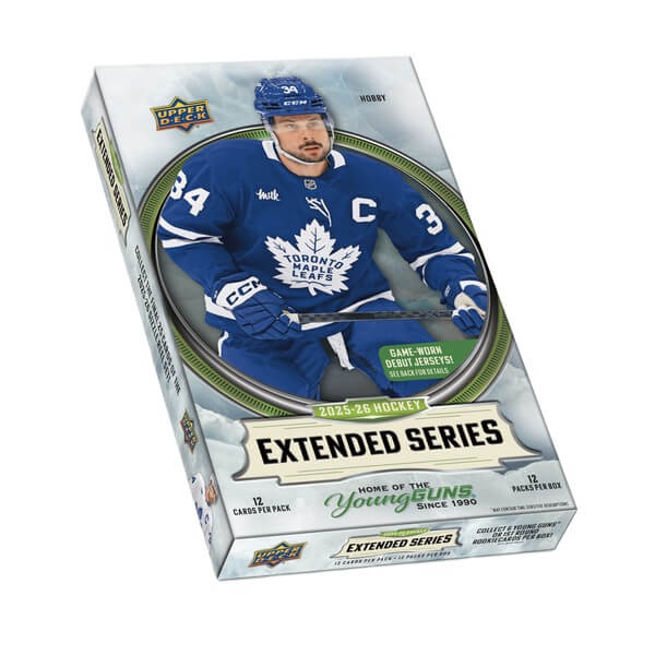 Hokejové karty 2025-26 Upper Deck Extended Series Hockey Hobby Box