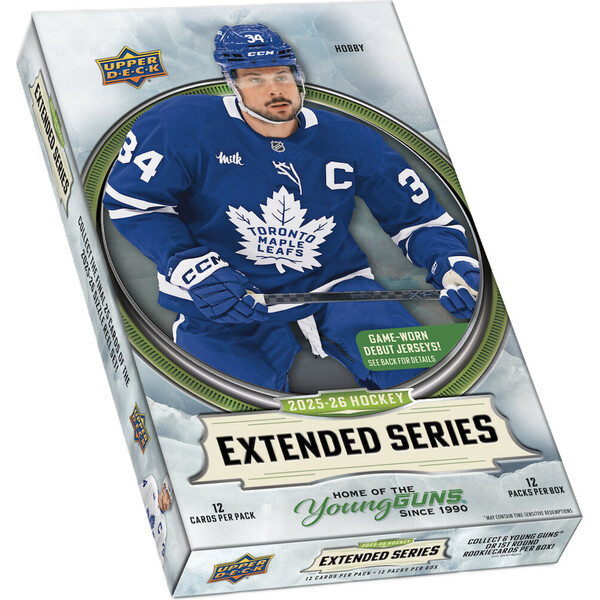 Hokejové karty 2025-26 Upper Deck Extended Series Hockey Hobby Box