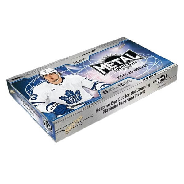 Hokejové karty 2025-26 Upper Deck Skybox Metal Universe Hockey Hobby Box