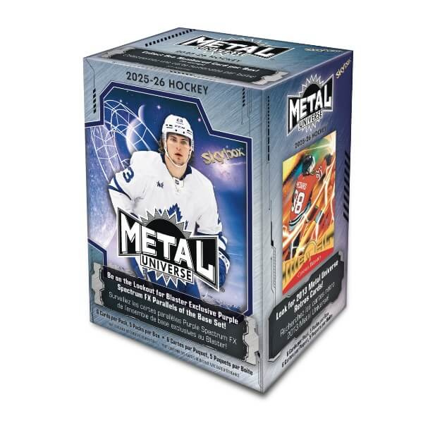 Hokejové karty 2025-26 Upper Deck Skybox Metal Universe Hockey Blaster Box
