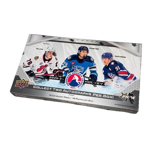 Hokejové karty 2025-26 Upper Deck AHL Hockey Hobby Box