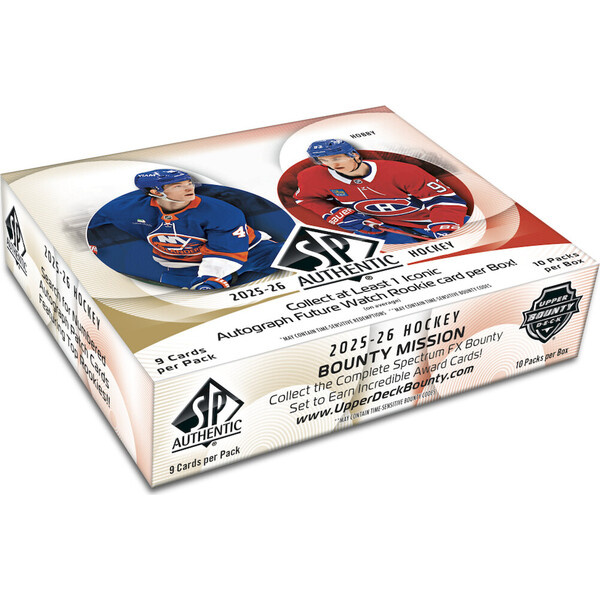 2025-26 Upper Deck SP Authentic Hockey Hobby Box