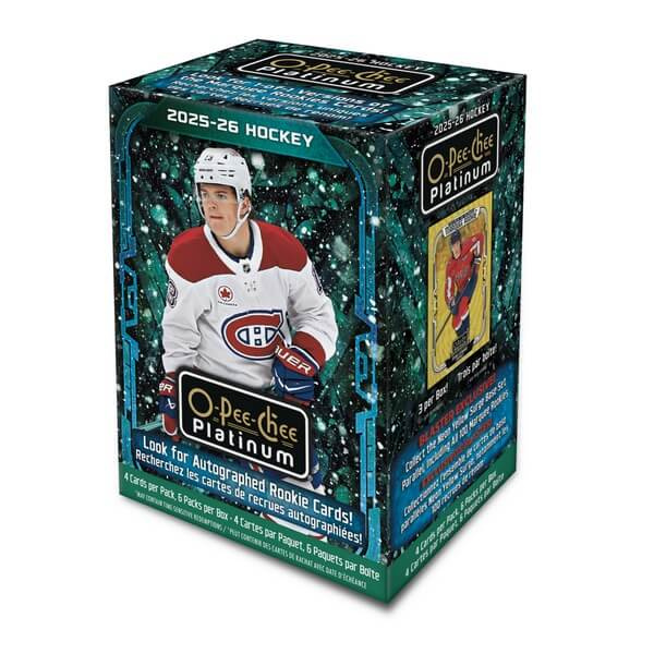 Hokejové karty 2025-26 Upper Deck O-Pee-Chee Platinum Hockey Blaster Box