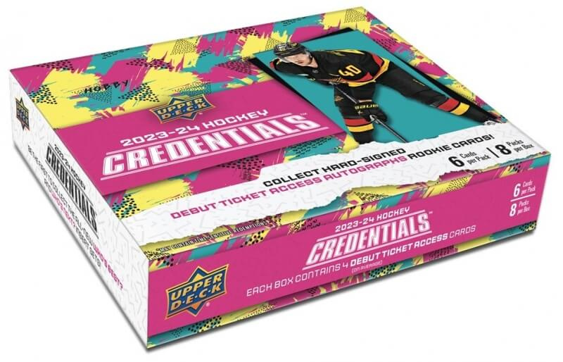 Upper Deck 2023-2024 NHL Credentials Hockey Hobby Box