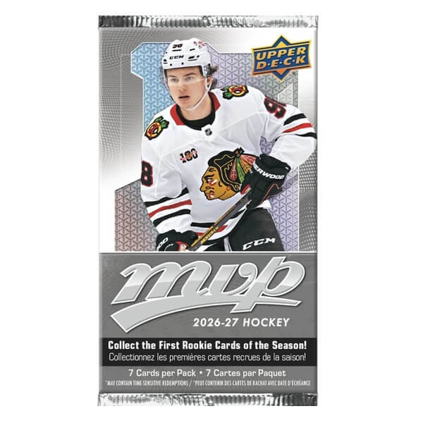 Hokejové karty 2026-27 Upper Deck MVP Hockey Retail Balíček