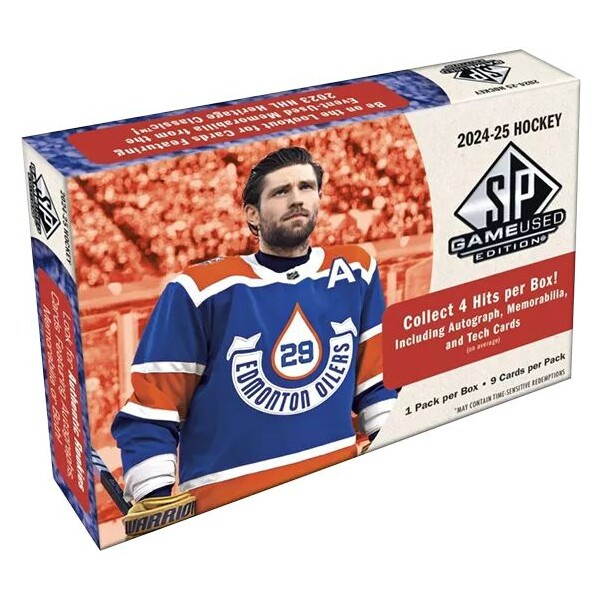 Upper Deck 2024-2025 NHL Upper Deck SP Game Used Hobby box - hokejové karty