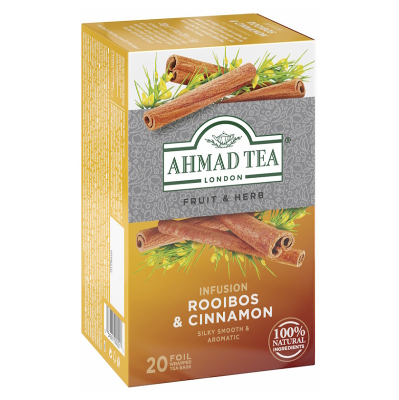 Ahmad Tea Fruit & Herbs - bylinný čaj - rooibos a skořice