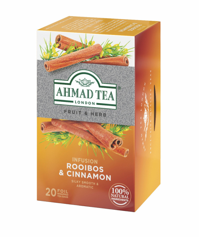 Ahmad Tea Fruit & Herbs - bylinný čaj - rooibos a skořice