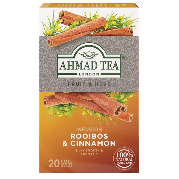 Ahmad Tea Fruit & Herbs - bylinný čaj - rooibos a skořice