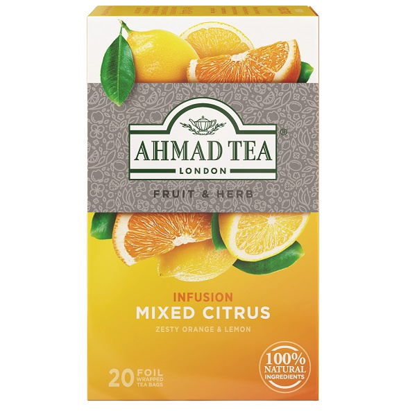 Ovocný čaj Ahmad - mix citrusů, 20x 2 g