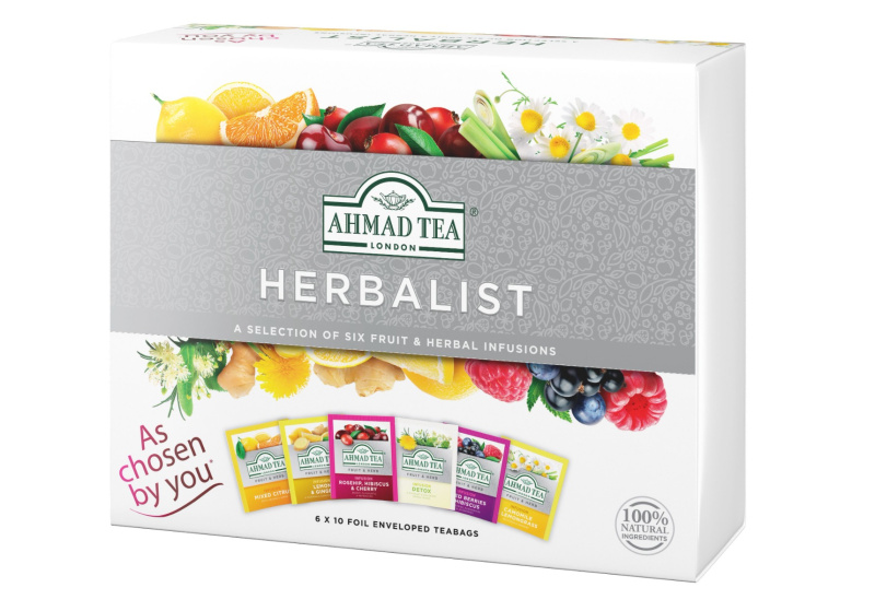 AHMAD TEA Herbalist bylinné a zelené čaje 60 sáčků