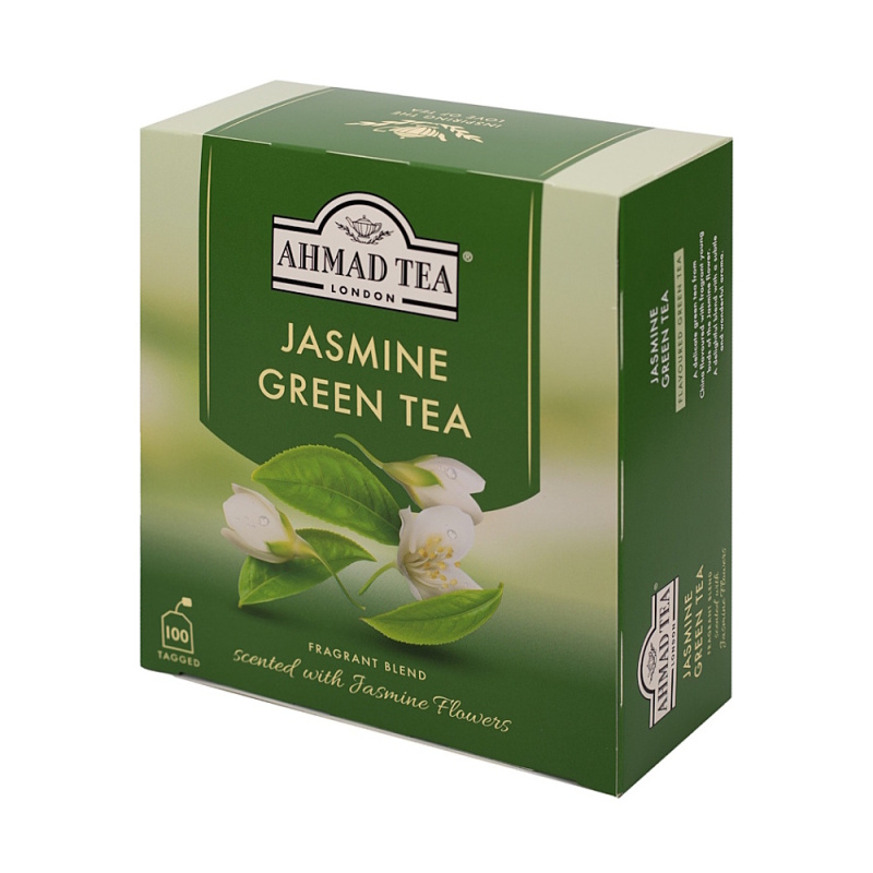 AHMAD TEA Jasmin green tea zelený čaj 100 sáčků