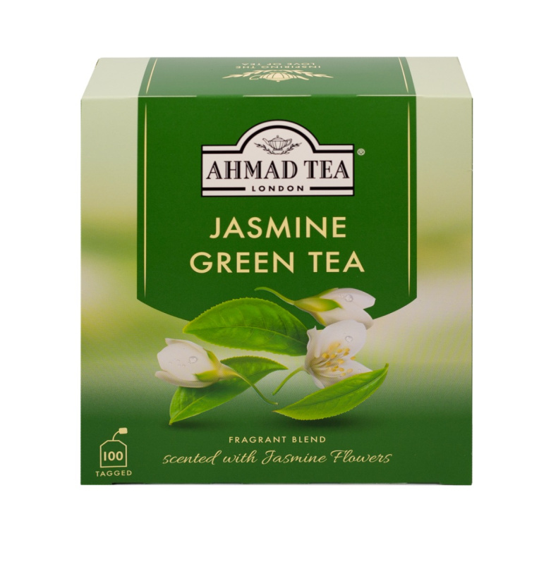 AHMAD TEA Jasmin green tea zelený čaj 100 sáčků