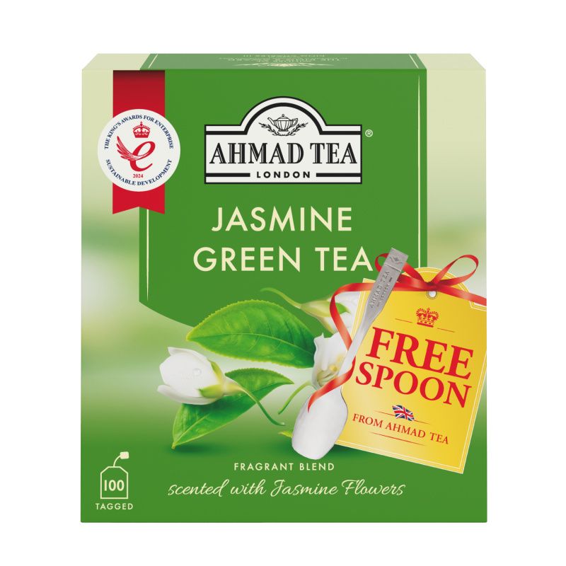 AHMAD TEA Jasmin green tea zelený čaj 100 sáčků