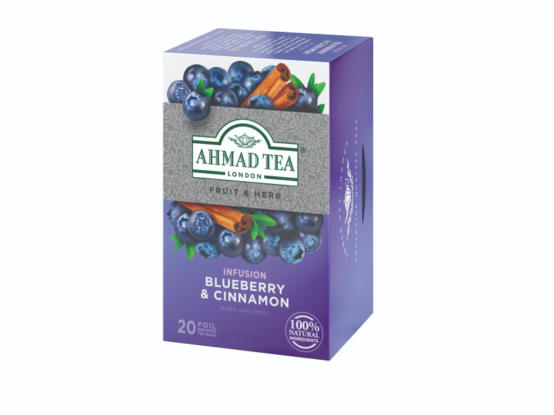 Ahmad Tea - ovocný čaj - borůvka a skořice