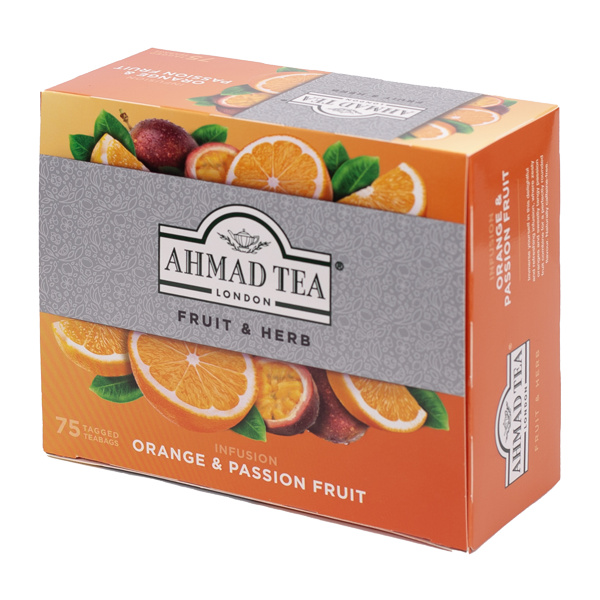 Ahmad Tea Orange & Passionfruit porcovaný čaj 75x1,8 g
