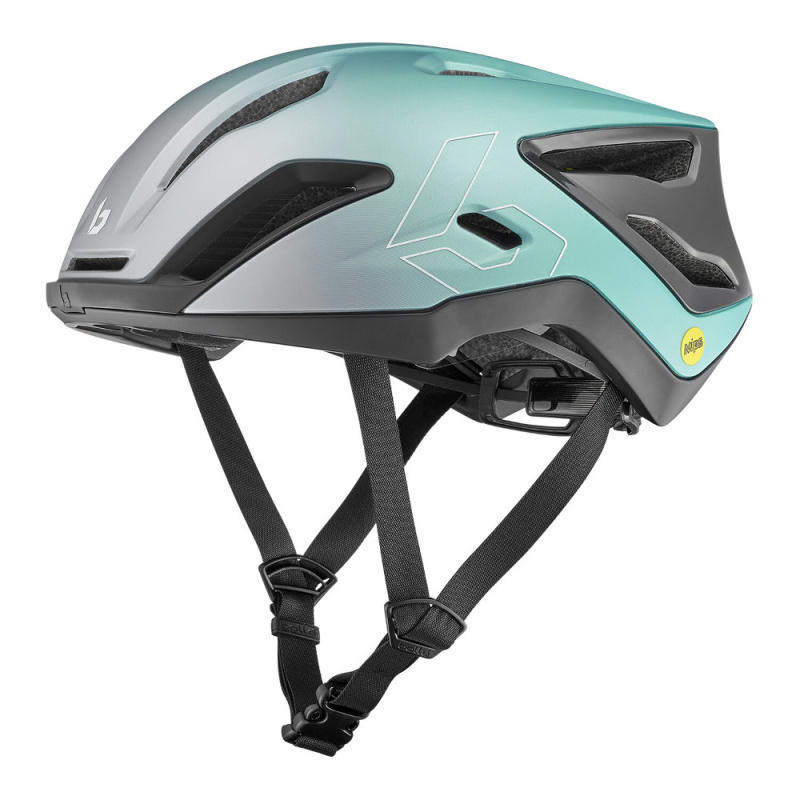 Cyklo přilba Bollé Exo MIPS Green a Grey Metallic M (55-59)