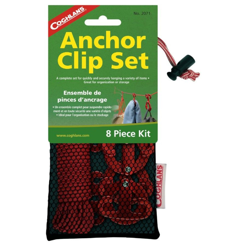 Coghlans Anchor Clips Set, závěsný stojan