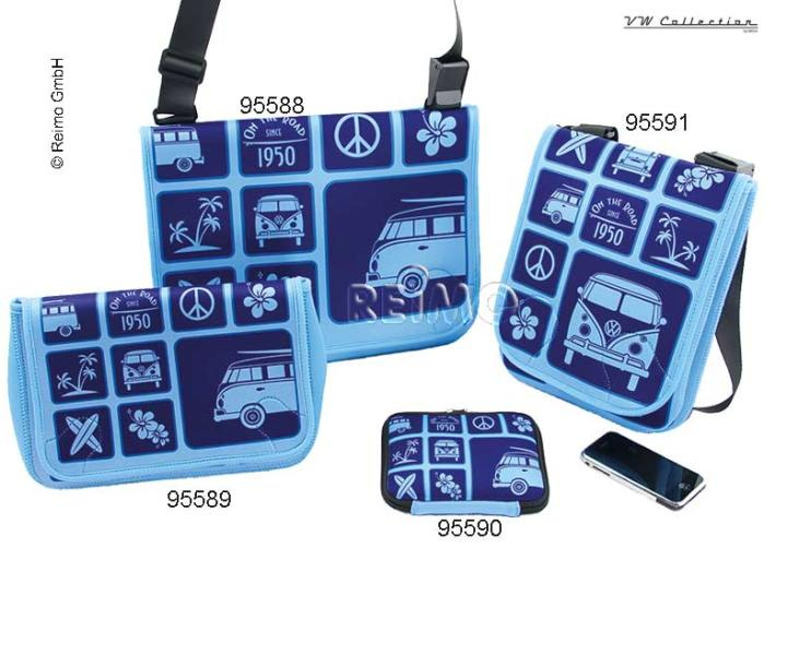 VWCOL VW Collection taška přes rameno malá, vysoká, modrá, neopren, 28x23x6cm