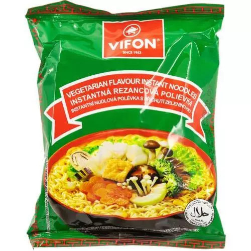 Vifon instantní nudle 60g se zeleninovou příchutí (MY RAU)