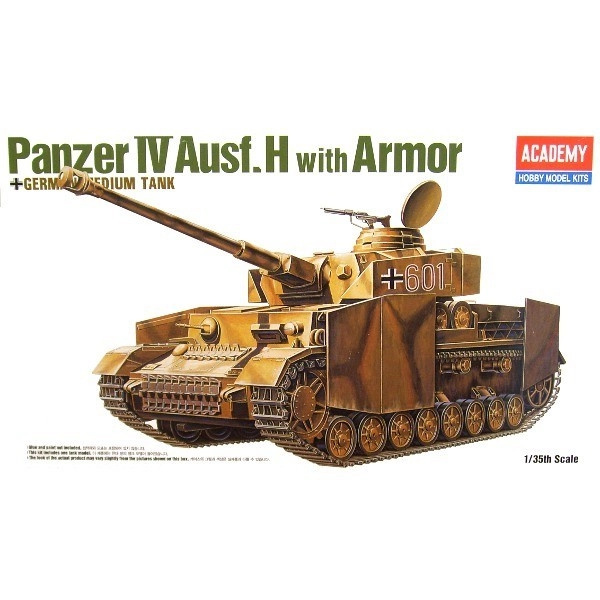 Academy Model Kit tank 13233 GERMAN PANZER IV H W/ARMOR 1:35