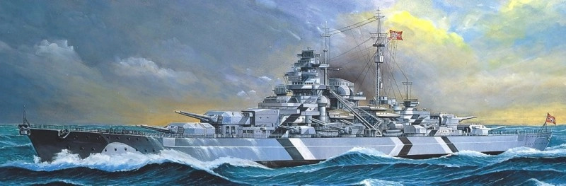 Academy Model Kit loď 14219 BATTLESHIP TIRPITZ STATIC 1:800