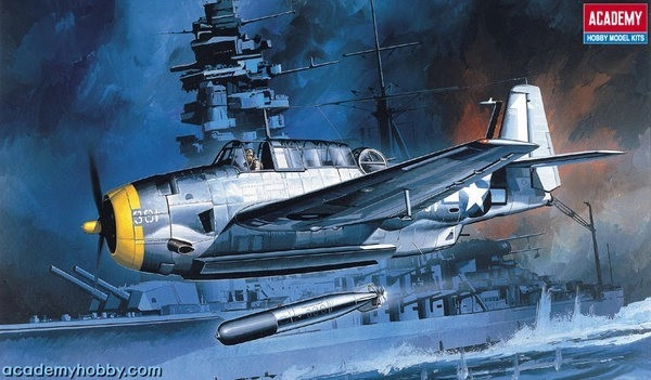 Academy Model Kit letadlo 12452 TBF 1 1:72