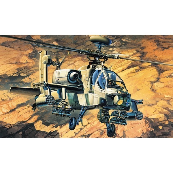 Academy Model Kit vrtulník 12262 AH 64A CF36 12262 1:48