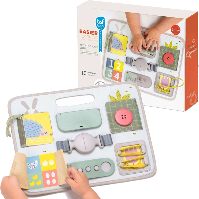 Aktivní přezková tabule TAF TOYS pro rozvoj jemné motoriky