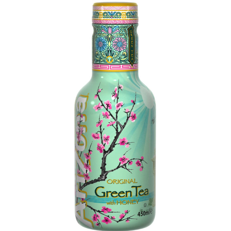 AriZona ledový zelený čaj s medem sklo