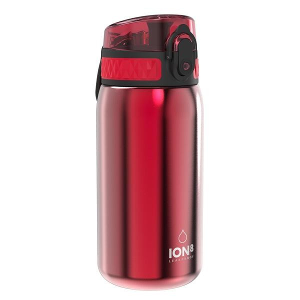 ion8 Leak Proof nerezová láhev Red, 400 ml