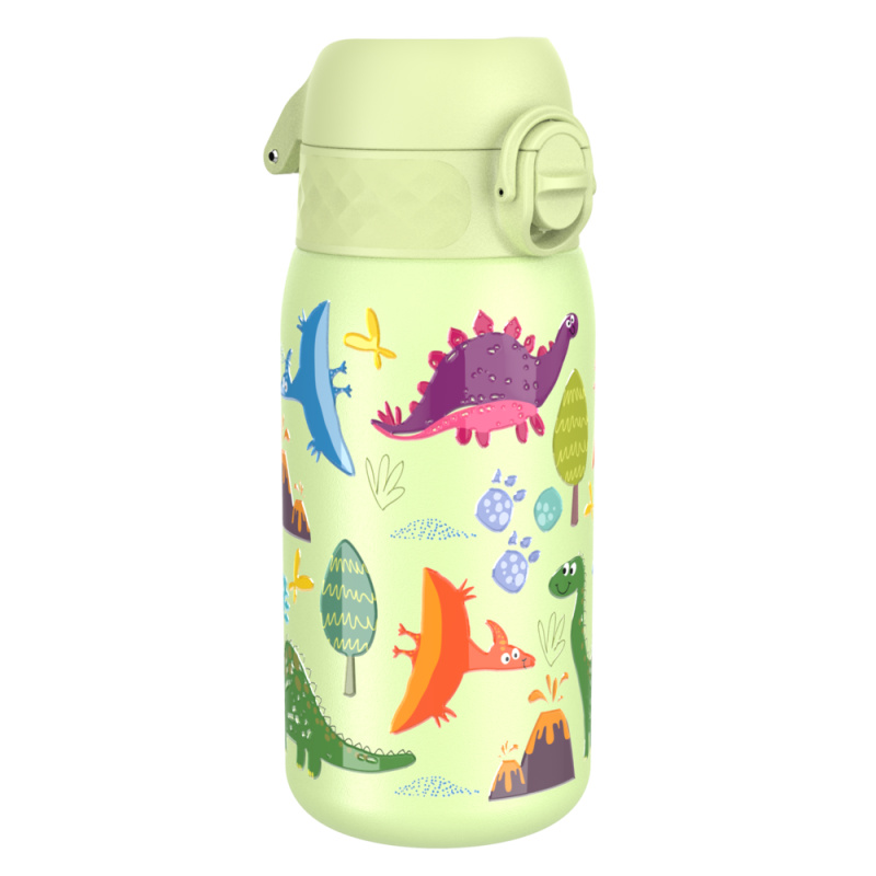ion8 Leak Proof nerezová láhev Dinosaurs, 400 ml