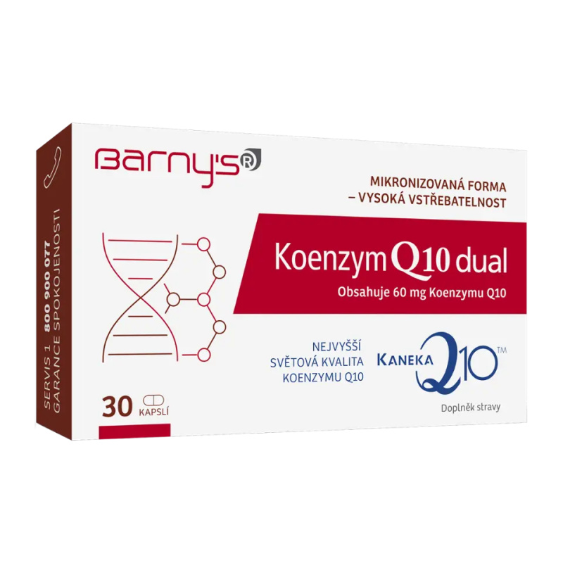 Barnys Koenzym Q10 Dual, doplněk stravy 30 ks