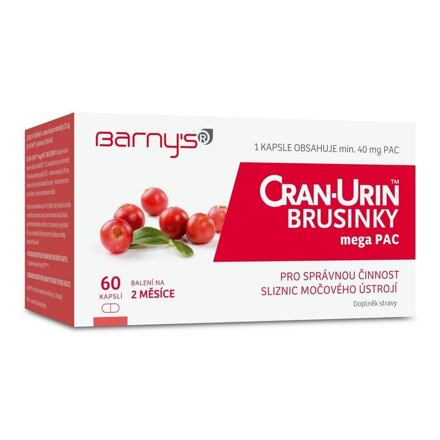 Barny's Cran-Urin™ megaPAC brusinky 60 kapslí