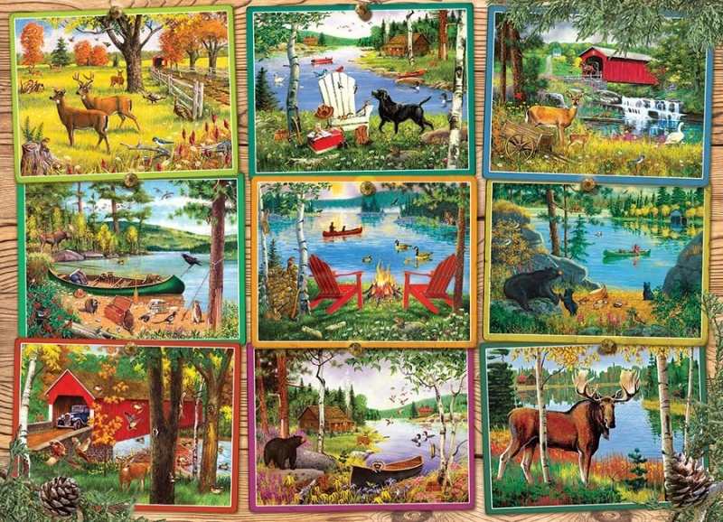 COBBLE HILL Puzzle Pohledy od jezera 1000 dílků