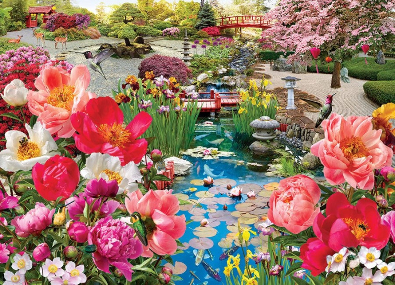 Puzzle Japonská Zahrada 1000 Dílů Cobble Hill