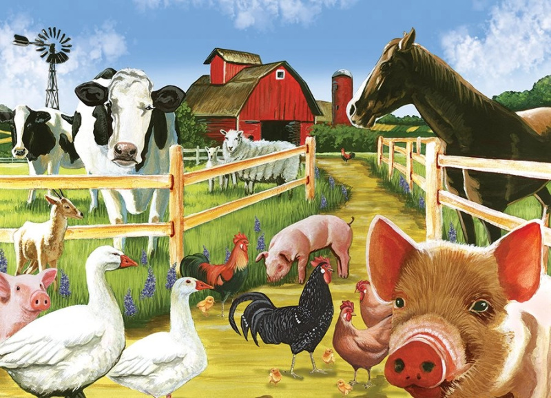 Rodinné puzzle Vítejte na farmě 350 dílků