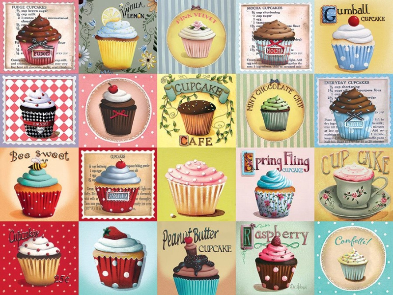 COBBLE HILL Puzzle Cupcake Cafe XL 275 dílků