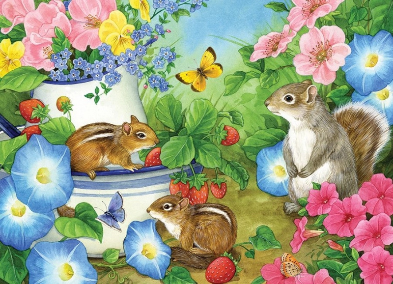 Rodinné puzzle Chippy Chappies 350 dílků