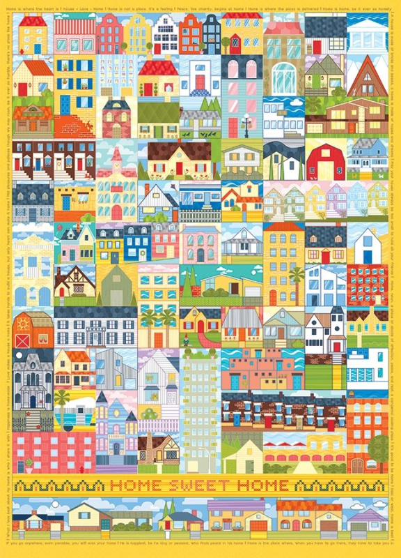 COBBLE HILL Puzzle Domov, sladký domov 500 dílků