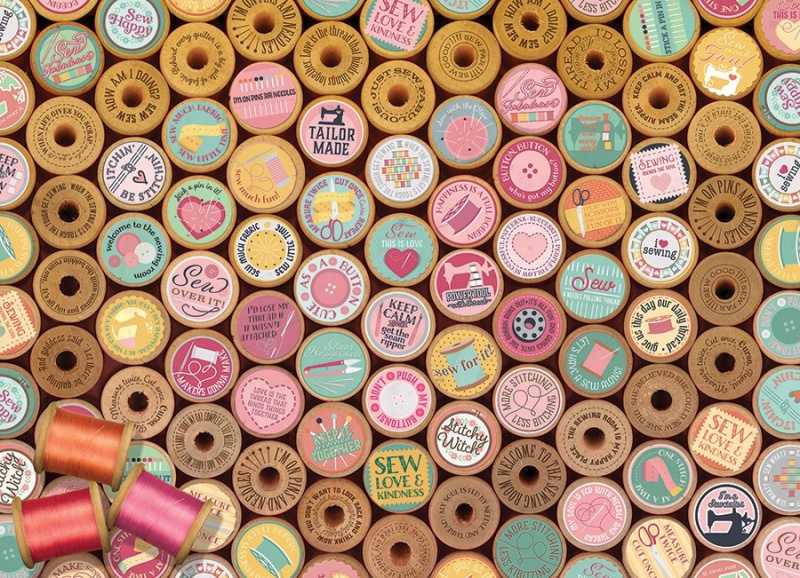 COBBLE HILL Puzzle Veselé šití 500 dílků