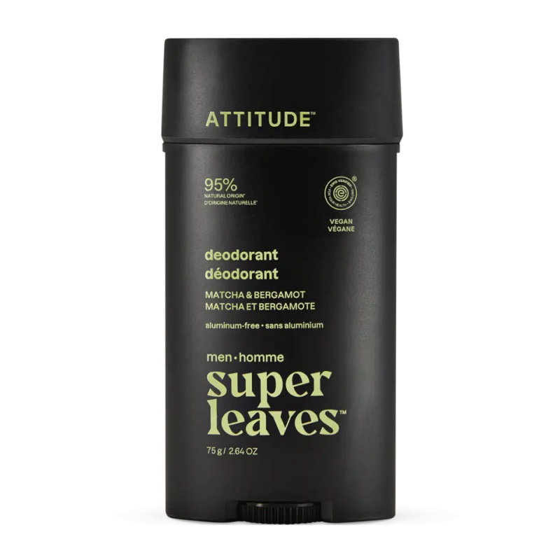 ATTITUDE Deodorant tuhý pro muže Super leaves Matcha a bergamot