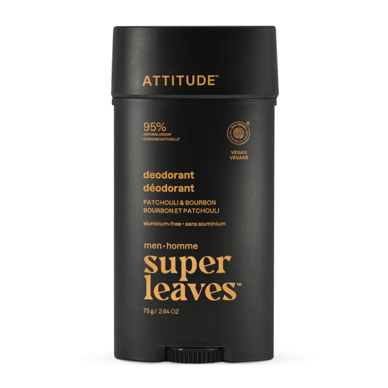 ATTITUDE Deodorant tuhý pro muže Super leaves Pačuli a bourbon