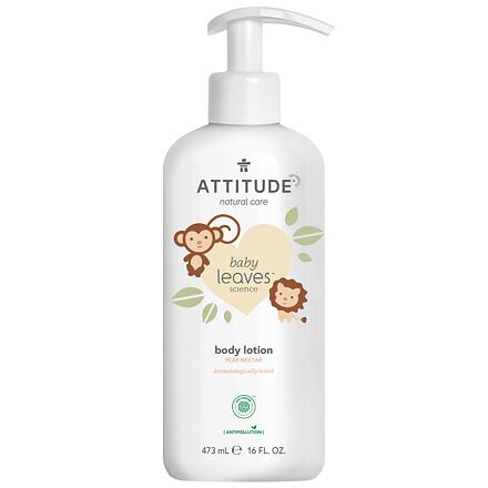 ATTITUDE Dětské tělové mléko Baby leaves s vůní hruškové šťávy 473 ml