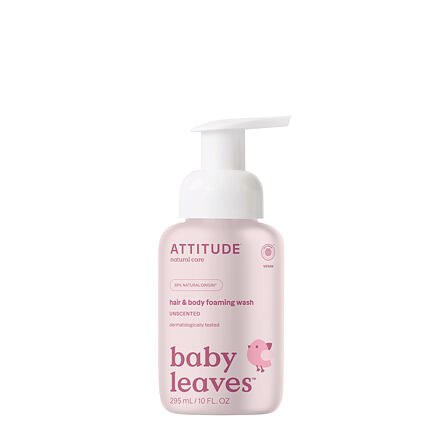 ATTITUDE Dětská mycí pěna  (2 v 1) Baby leaves bez vůně 295 ml
