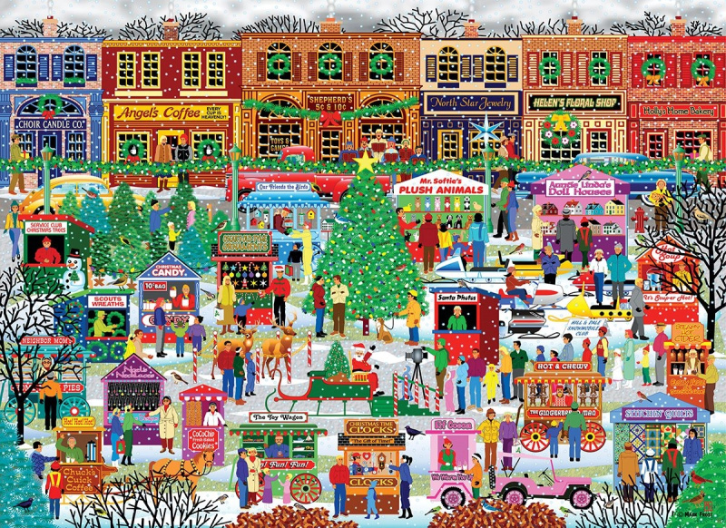 Puzzle Vánoční trh